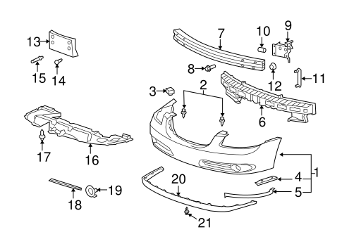 Lucerne BUMPER & COMPONENTS - FRONT