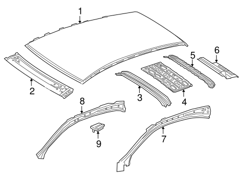 GLA250 ROOF & COMPONENTS 2