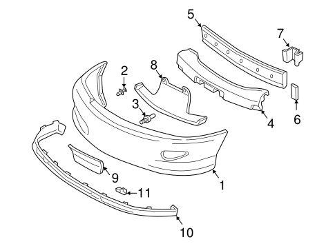 Cavalier BUMPER & COMPONENTS - FRONT 2