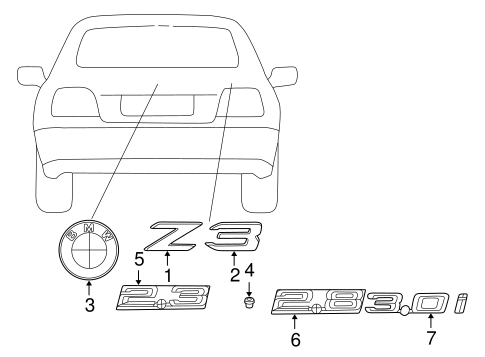 Z3 EXTERIOR TRIM - TRUNK
