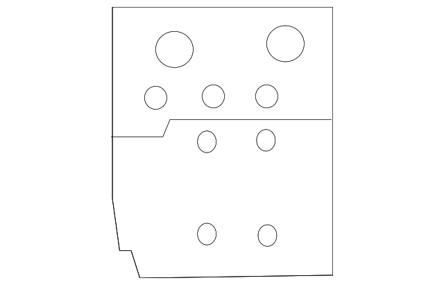 68071436AB Деталь LOWER ABSORBER, RIGHT