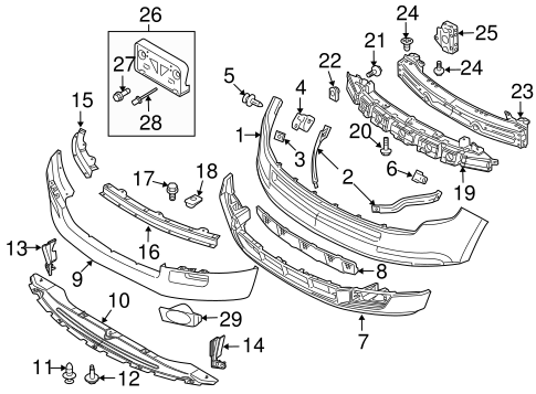 Edge BUMPER & COMPONENTS - FRONT