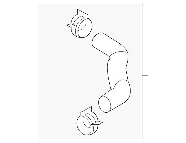 25415-B1100 Деталь LOWER HOSE