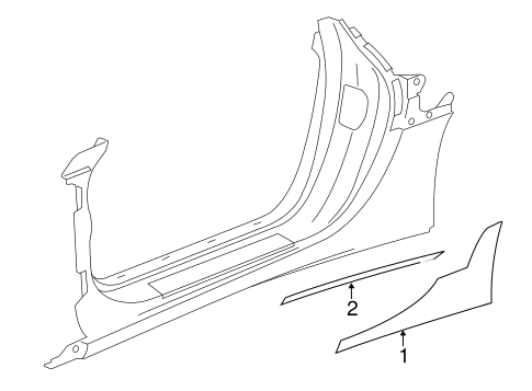 Corvette EXTERIOR TRIM - PILLARS