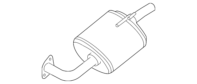 20110-ZN50A Деталь REAR MUFFLER, LEFT