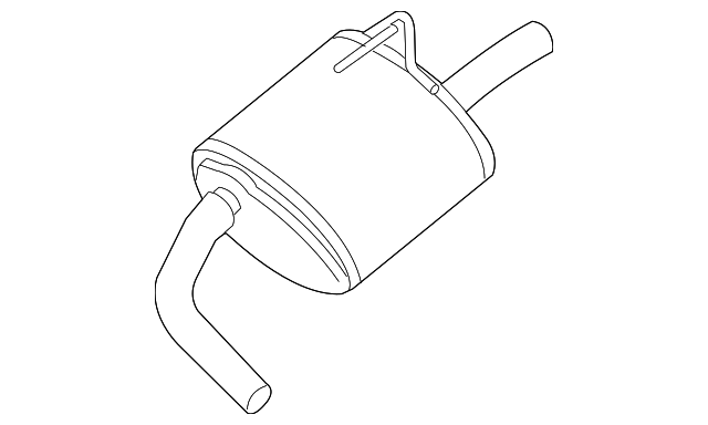 20100-ZN50A Деталь REAR MUFFLER, RIGHT