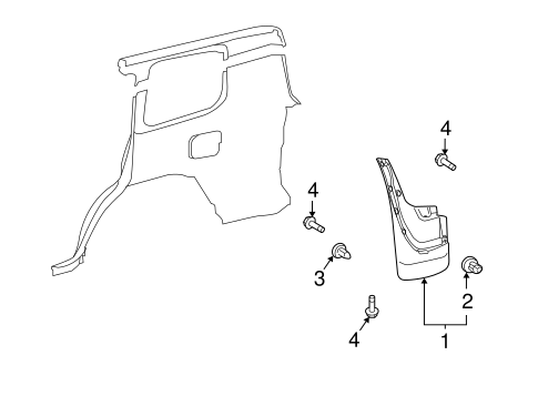 Land Cruiser EXTERIOR TRIM - QUARTER PANEL
