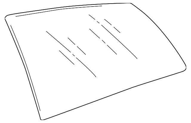 4B9-845-300-AQ-MKR Деталь QTR GLASS, RIGHT