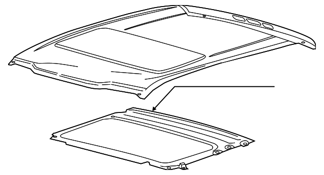 FL3Z-1850202-A Деталь ROOF PANEL