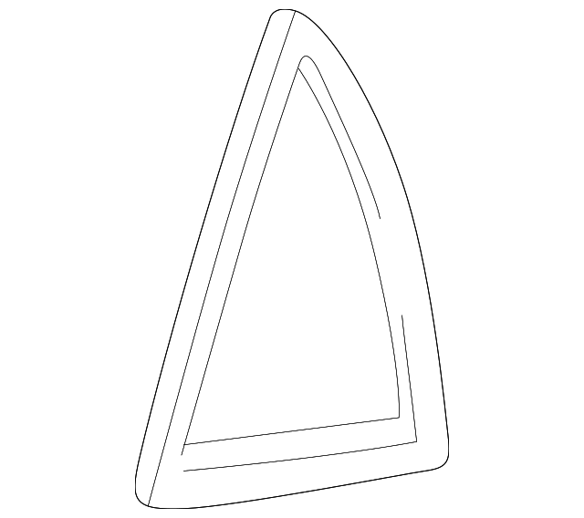 83572-25000 Деталь FIXED GLASS WEATHERSTRIP, RIGHT