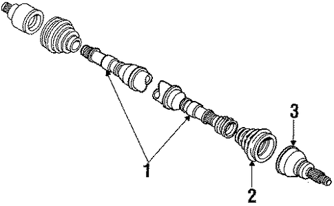 Escort AXLE SHAFT