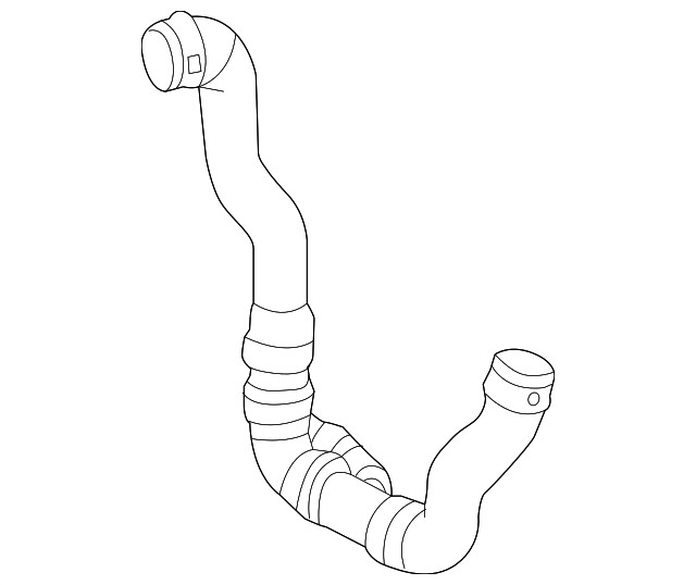 212-501-26-82 RADIATOR HOSE, RIGHT