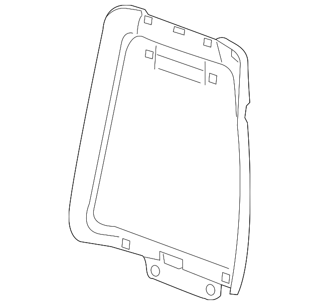 23262201 Деталь SEAT BACK PANEL, RIGHT