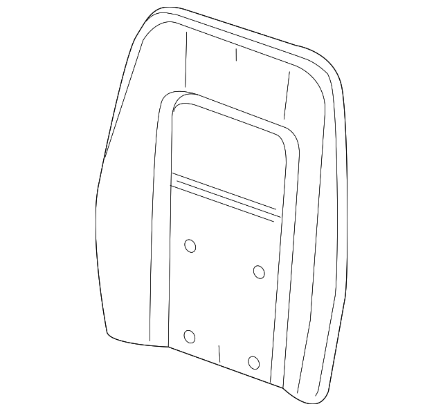23120425 Деталь SEAT BACK PAD, RIGHT