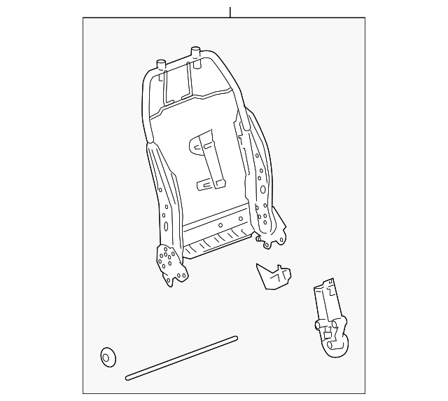 25807066 Деталь SEAT BACK FRAME