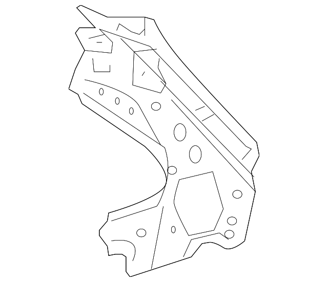 61732-52241 Деталь INNER SIDE PANEL, LEFT
