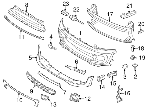 Cooper BUMPER & COMPONENTS - FRONT