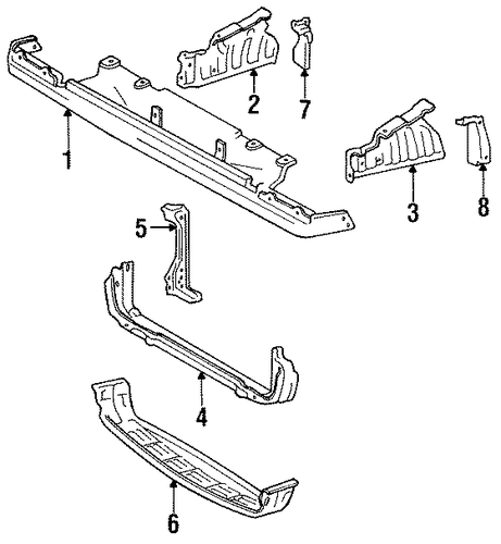 MR2 RADIATOR SUPPORT