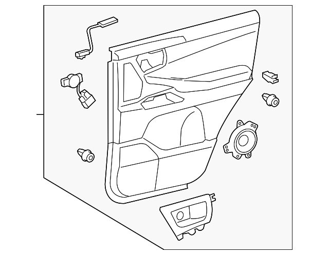 67640-60C20-A0 Деталь DOOR TRIM PANEL, LEFT