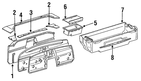 MR2 INTERIOR TRIM - REAR BODY