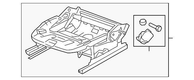 5Q4-881-105-Q Деталь SEAT FRAME, LEFT