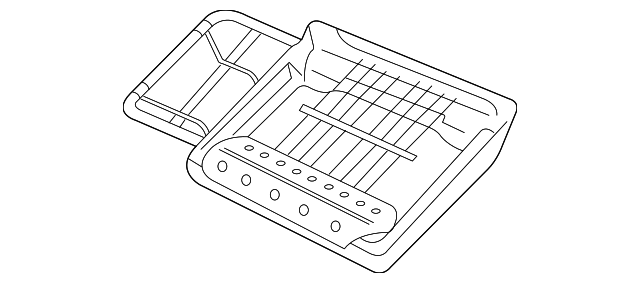 12479597 Деталь SEAT FRAME, LEFT