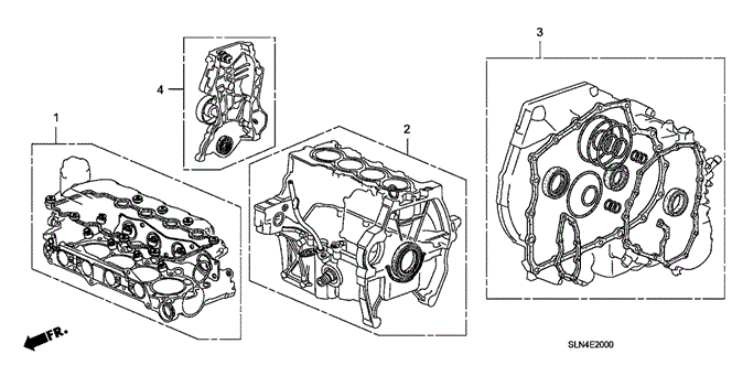 ENGINE/GASKET KIT for 2008 Honda FIT #1