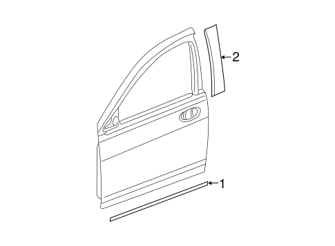 Caliber EXTERIOR TRIM - FRONT DOOR