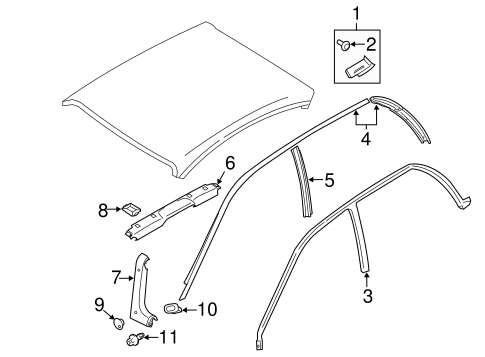 Baja EXTERIOR TRIM - ROOF