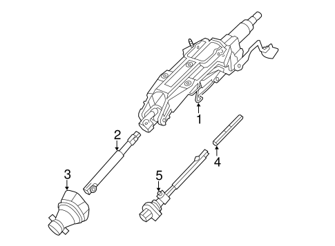 CTS STEERING COLUMN ASSEMBLY 5