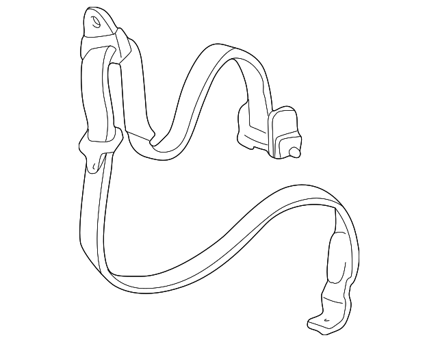 12375454 Деталь BELT & RETRACTOR, LEFT