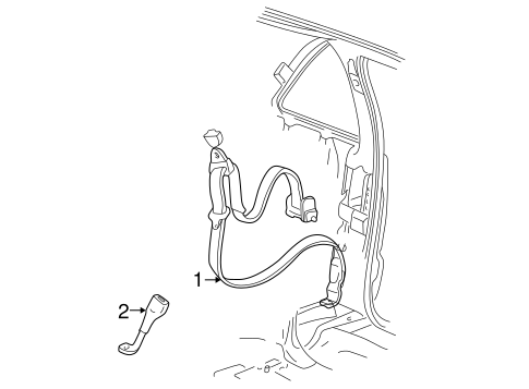 Blazer FRONT SEAT BELTS