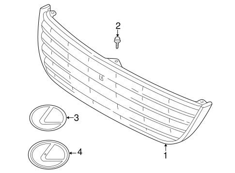 SC430 GRILLE & COMPONENTS