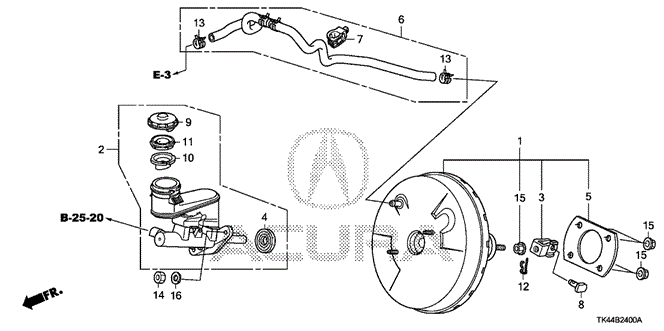 TL BRAKE MASTER CYLINDER  - MASTER POWER (KA / KC)