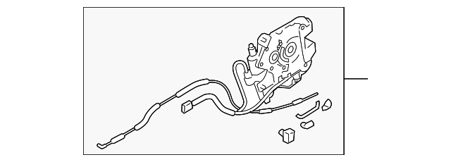 C24372310D Деталь LOCK ASSY, RIGHT