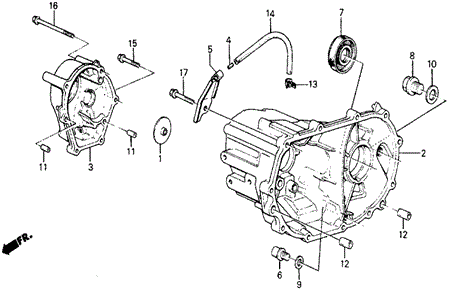 TRANSMISSION - MANUAL/MT TRANSMISSION HOUSING for 1985 Honda CIVIC 5-DOOR #1