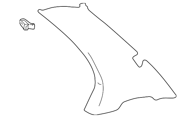 85860-3C200GJ Деталь QTR PILLAR TRIM, RIGHT