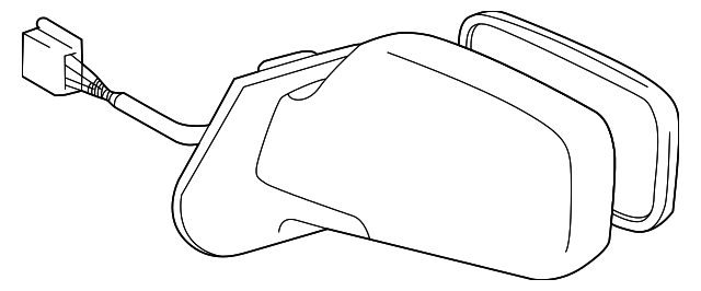 87910-2D110-A0 Деталь MIRROR ASSY, RIGHT