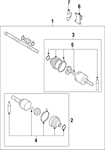 Versa AXLE SHAFTS & JOINTS
