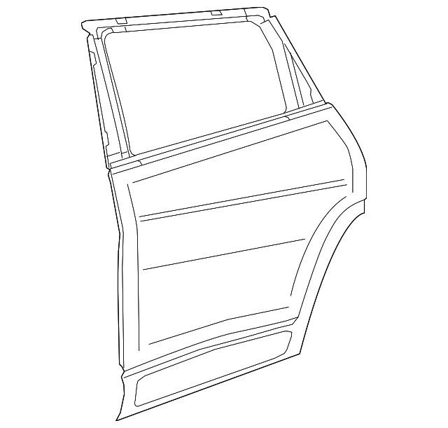 68110160AC Деталь DOOR SHELL, RIGHT