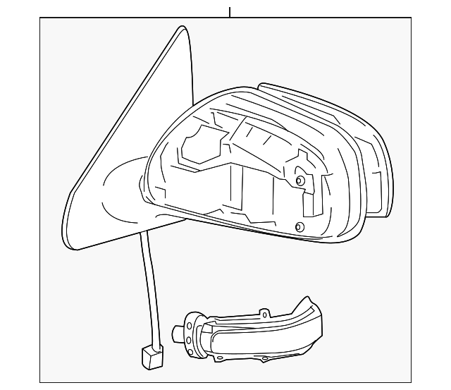 87910-52440 Деталь MIRROR ASSY, RIGHT