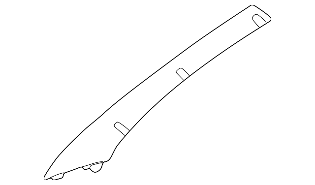 RC25TL2AG Деталь WINDSHIELD PILLAR TRIM, LEFT