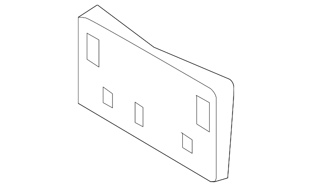 BA6R-50-170A Деталь LICENSE BRACKET