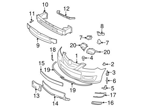 3 BUMPER & COMPONENTS - FRONT