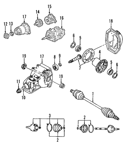 CX-9 AXLE SHAFTS & JOINTS