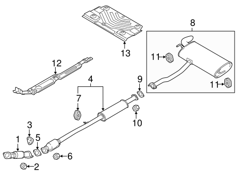 Tucson EXHAUST COMPONENTS