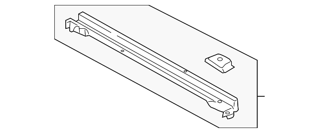 FL3Z-15107A94-A Деталь REAR CROSSMEMBER