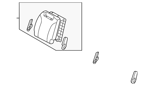 89400-4D135AGW Деталь SEAT BACK ASSY, RIGHT
