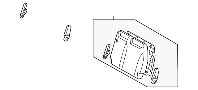 89300-4D146KS2 Деталь SEAT BACK ASSY, LEFT