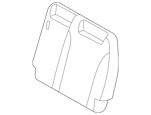 89360-4D134AGU Деталь SEAT BACK COVER, LEFT